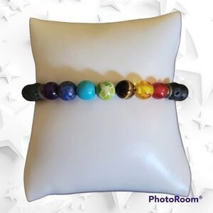 3/$30 Diffuser Chakra Beaded Macrame Adjustable Slide Unisex Bracelet